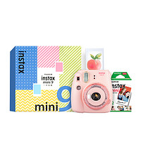 FUJIFILM 富士 INSTAX mini9 拍立得 (86x54mm) 蜜桃粉 精美礼盒