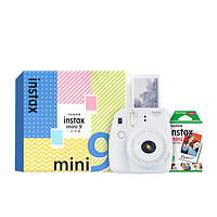 FUJIFILM 富士 INSTAX mini9 拍立得 (86x54mm) 烟灰白 精美礼盒