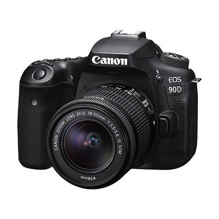 Canon 佳能 EOS 90D APS-C画幅 数码单反相机 黑色 EF-S 18-55mm F3.5 IS STM 变焦镜头 变焦套装+EF-S 55-250mm F4.0 IS STM 变焦镜头 双镜头套机