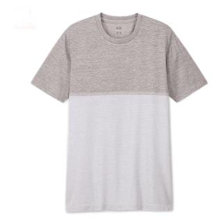 uniqlo优衣库男士圆领短袖t恤422969浅灰色xs