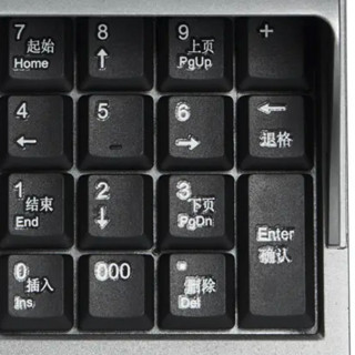 NK100 19键 有线薄膜键盘 黑色 无光