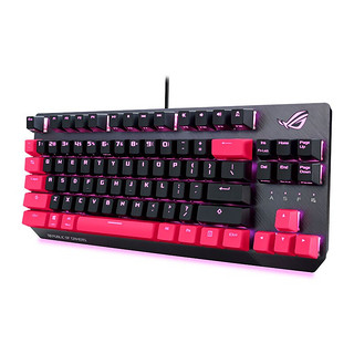 ROG 玩家国度 游侠 TKL 84键 有线机械键盘 朋克粉 Cherry红轴 RGB