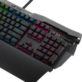 ROG 玩家国度 狂战士 GK2000 105键 有线机械键盘 黑色 Cherry红轴 RGB