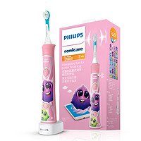 PLUS会员：PHILIPS 飞利浦 儿童护齿系列 HX6322 儿童电动牙刷 蓝色 蓝牙款