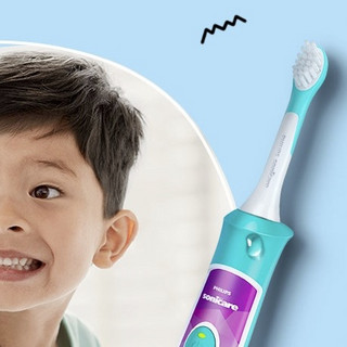 PHILIPS 飞利浦 Sonicare for Kids儿童护齿系列 HX6322/04 儿童电动牙刷 蓝色 蓝牙款