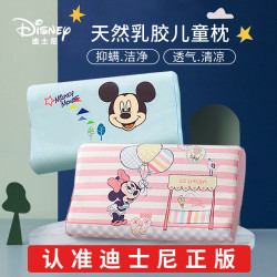 Disney 迪士尼 儿童乳胶枕头四季通用冰丝枕套婴儿枕宝宝幼儿园专用3岁6岁