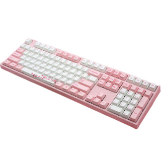 VARMILO 阿米洛 MA108 桜 108键 有线静电容键盘 粉白 阿米洛静电容V2雏菊黄轴 单光