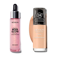 REVLON 露华浓 24H持妆限定套装 (哑光版粉底液#200 30ml+玫瑰妆前露30ml)