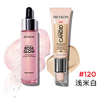 REVLON 露华浓 澄净水光彩妆套装 (粉底液#120 22ml+玫瑰妆前露30ml)