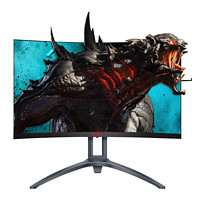 AOC 冠捷 AGON 爱攻III AG273QCX 27英寸 VA 曲面 FreeSync 显示器 (2560×1440、144Hz、122%sRGB、HDR400)