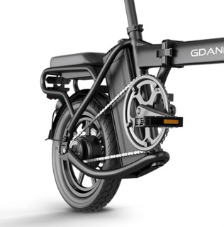 GDANNY D9 都市版 电动自行车 TDT090Z 48V16Ah锂电池 黑色