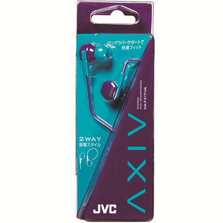 JVC 杰伟世 HA-FX17-VA 入耳式挂耳式有线耳机 紫蓝色 3.5mm