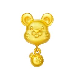 chowtaifook周大福十二生肖转运珠足金黄金吊坠