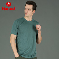 Marmot 土拨鼠 【到手价:109元 11日-13日】Marmot/土拨鼠户外运动男士舒适透气轻薄短袖袖速干T恤