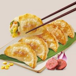 饭爷生活 玉米蔬菜猪肉煎饺  240g