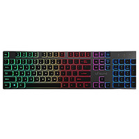 uFound U91 104键 有线薄膜键盘 黑色 RGB