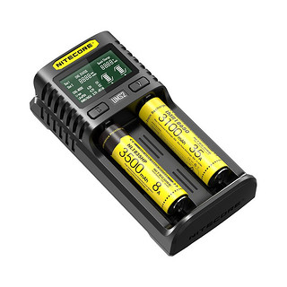 NITECORE 奈特科尔 UMS2 电池快速充电器 双槽 黑色