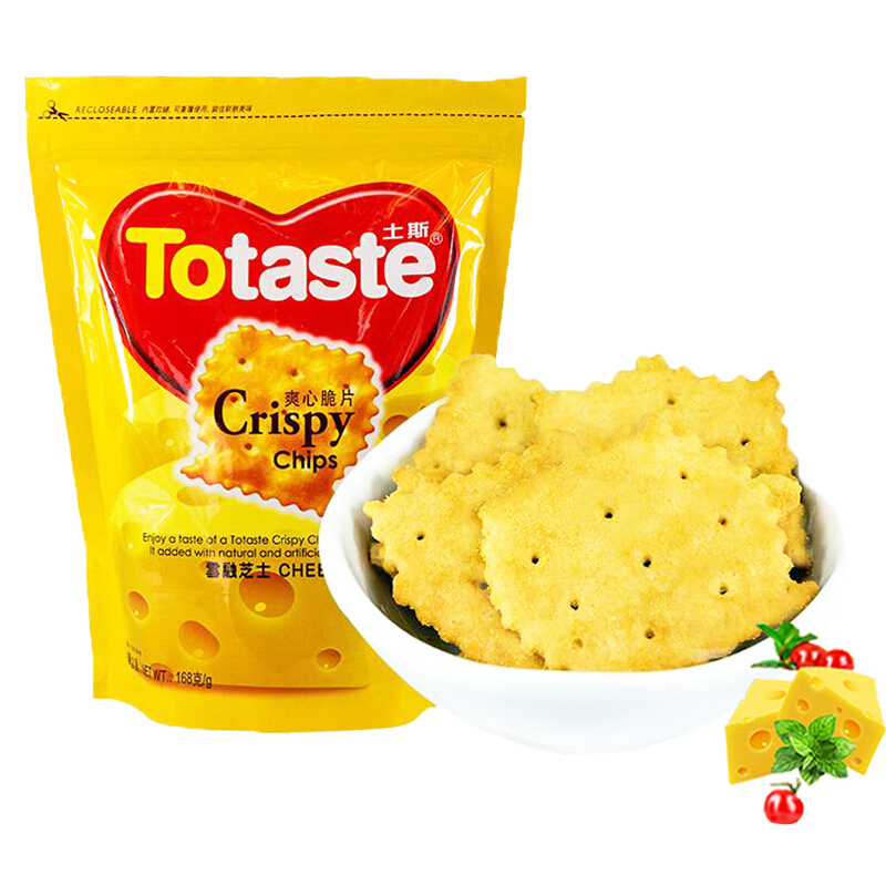 Totaste 土斯 爽心脆片 雪融芝士味 168g