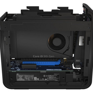 intel 英特尔 石英峡谷 NUC9VXQNX 商用台式机 黑色 (酷睿i7-760p、核芯显卡、16GB、512GB SSD、风冷)