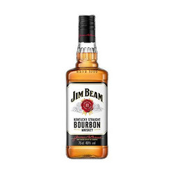 JIM BEAM 金宾 全球直采占边波本波旁威士忌美国洋酒柠檬沙瓦嗨棒 金宾白占边白750mL1瓶