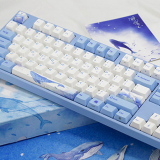 VARMILO 阿米洛 海韵 VA108 108键 有线机械键盘 蓝白色 Cherry红轴 无光