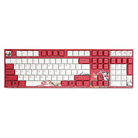 VARMILO 阿米洛 中国娘 VA108M 锦鲤娘 108键 有线机械键盘 红色 Cherry粉轴 无光