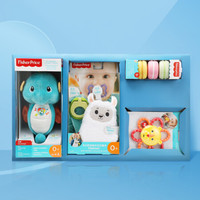 费雪(Fisher-Price)小海马新生儿礼盒安抚礼盒 婴幼儿哄睡安抚抓握玩具 FPT05