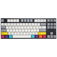 VARMILO 阿米洛 VA87 复古 87键 有线机械键盘 灰白黑 Cherry速度银轴 无光