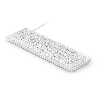 YMI 悦米 MK06C-T 104键 有线机械键盘 白色 ttc红轴 单光