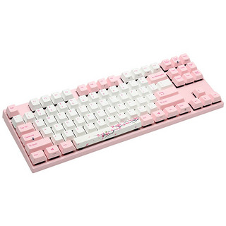 VARMILO 阿米洛 VA87M 桜 87键 有线机械键盘 粉白 Cherry红轴 无光