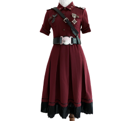 Yourhighness Lolita洛丽塔 哥特风 审判者的誓约 女士OP短袖连衣裙 酒红色
