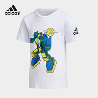 adidas 阿迪达斯 小童装训练运动短袖T恤FM9780