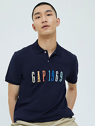 Gap 盖璞 男装|徽标LOGO 纯棉网眼布POLO衫