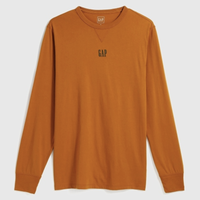 Gap 盖璞 618481 男装徽标LOGO长袖T恤