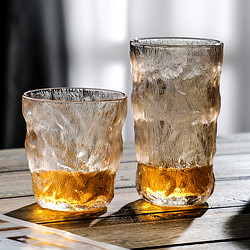 颜雾冰川杯玻璃杯ins风家用高颜值水杯创意威士忌杯啤酒杯子网红