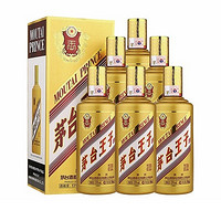 MOUTAI 茅台 王子 金王子酒 53%vol 酱香型白酒 500ml*6瓶 整箱装