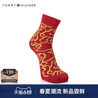 TOMMY HILFIGER 汤米·希尔费格 Tommy 21新款春夏女士内衣时尚两双中筒袜Y0001