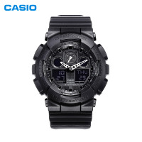 PLUS会员：CASIO 卡西欧 G-SHOCK系列 多功能运动男士电子腕表 GA-100-1A1