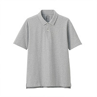 MUJI 无印良品 男式 棉天竺编织 短袖POLO衫