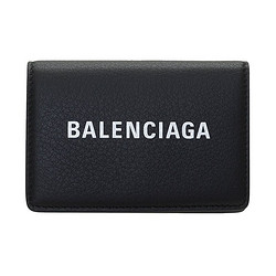 BALENCIAGA 巴黎世家 男士日常LOGO压花按扣钱包 迷你