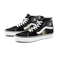 VANS 范斯 Vans范斯官方 黑色侧边条纹男鞋女鞋SK8-Hi高帮板鞋运动鞋