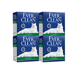 Ever Clean 铂钻 猫砂活性炭膨润土 持久抗臭25磅*4件