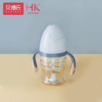 贝博氏 BABY BOX(BABYB0X)奶瓶宽口径耐摔大宝宝新生婴儿喝水吸管奶瓶 160ml-珊瑚蓝