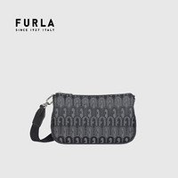 芙拉 FURLA 21FW秋冬 奢侈品 女士深灰色+黑色单肩斜跨包