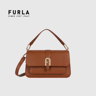 芙拉 FURLA 21FW秋冬 奢侈品 女士棕色单肩斜挎包