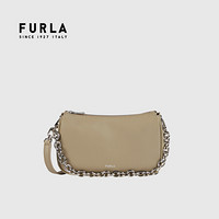 芙拉 FURLA 21FW秋冬 奢侈品 MOON系列小号女士灰色单肩斜跨包