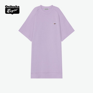 Onitsuka Tiger鬼塚虎女款休闲短袖T恤裙 2182A816-001 紫色 XL