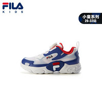 FILA KIDS斐乐童鞋男童跑鞋2021夏季新款男孩宝宝小童网鞋运动鞋 舒缓蓝/斐乐白-BW 31码/内长19.5cm