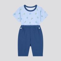 优衣库 婴儿/幼儿睡衣套装/家居服夏季短袖SGS婴幼儿生态衣434366