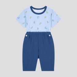 优衣库 婴儿/幼儿睡衣套装/家居服夏季短袖SGS婴幼儿生态衣434366